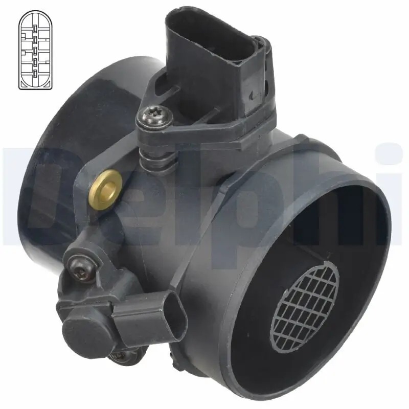 Luftmassenmesser 12 V DELPHI AF10304-12B1
