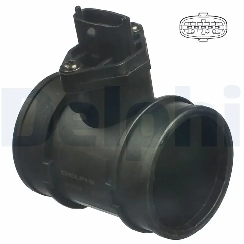 Luftmassenmesser 12 V DELPHI AF10307-12B1
