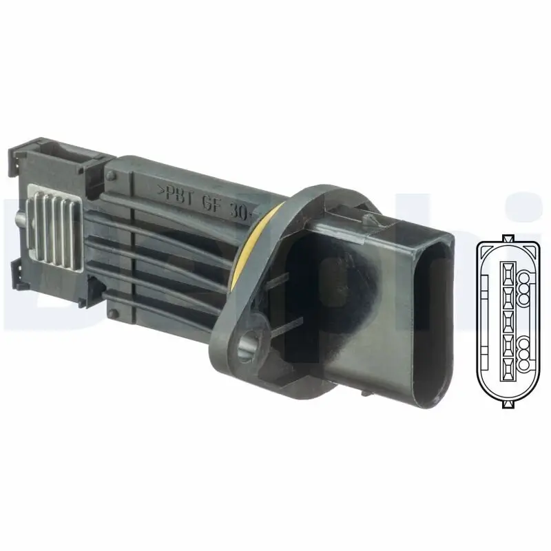Luftmassenmesser 12 V DELPHI AF10366-12B1