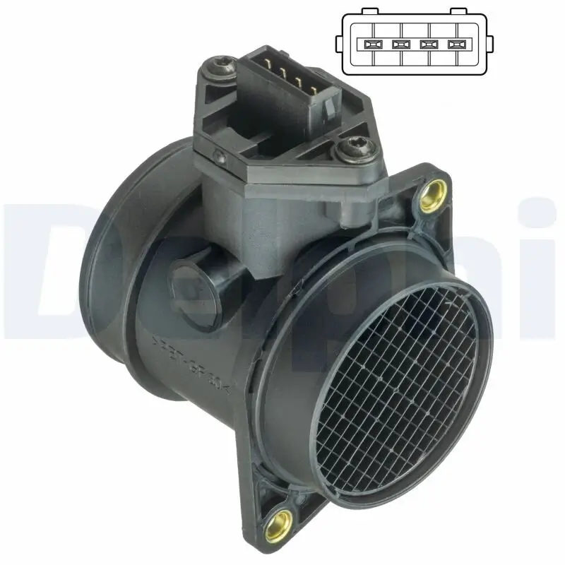 Luftmassenmesser 12 V DELPHI AF10376-12B1