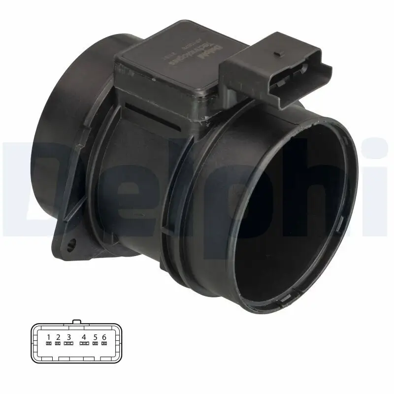 Luftmassenmesser 12 V DELPHI AF10379-12B1
