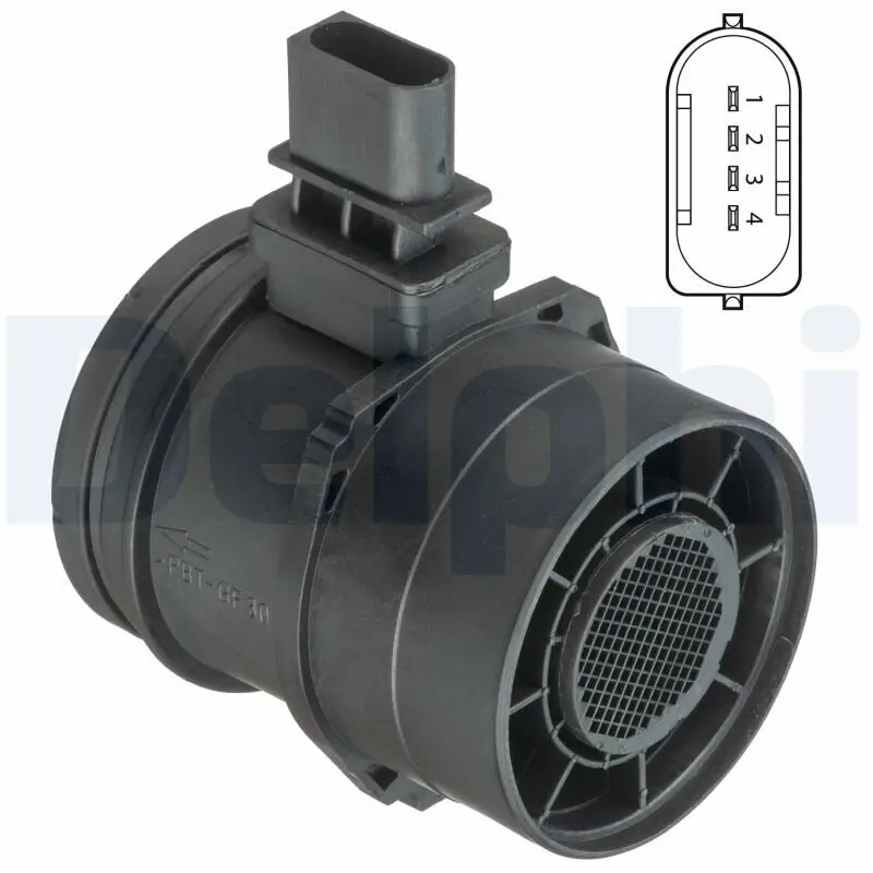 Luftmassenmesser 12 V DELPHI AF10394-12B1