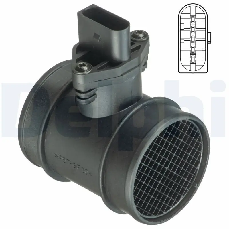 Luftmassenmesser 12 V DELPHI AF10409-12B1