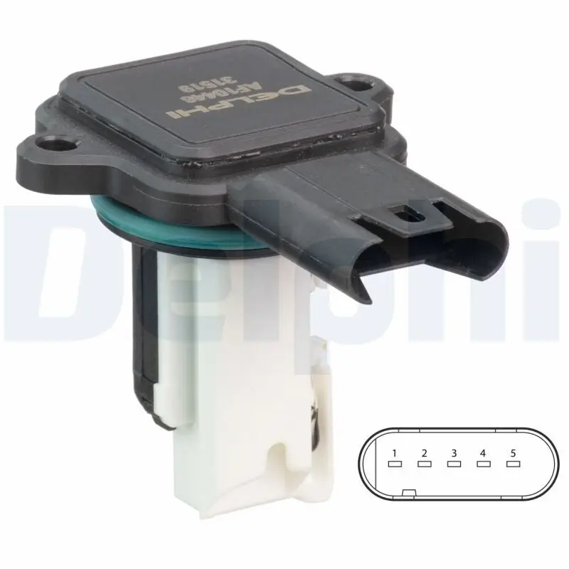 Luftmassenmesser 12 V DELPHI AF10446-12B1