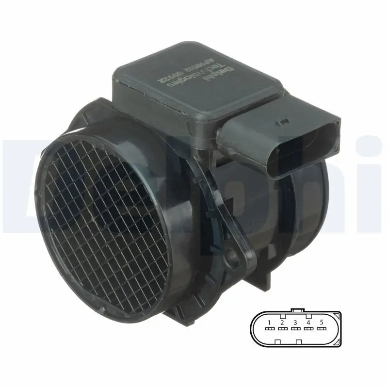 Luftmassenmesser 12 V DELPHI AF10502-12B1