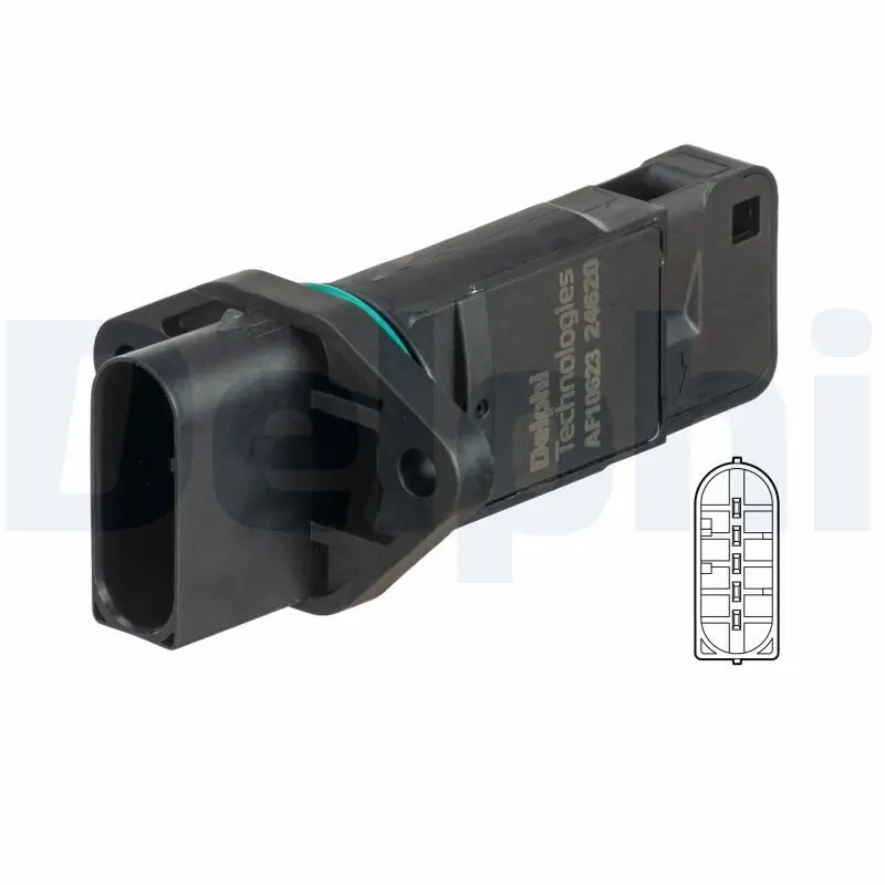 Luftmassenmesser 12 V DELPHI AF10623-12B1
