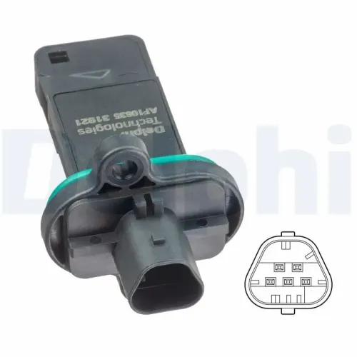 Luftmassenmesser 12 V DELPHI AF10635-12B1 Bild Luftmassenmesser 12 V DELPHI AF10635-12B1