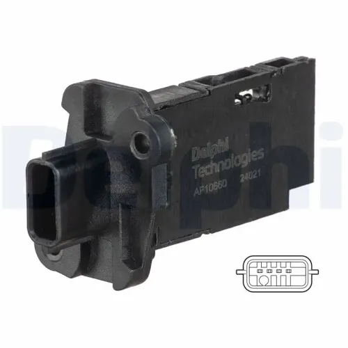Luftmassenmesser 12 V DELPHI AF10660-12B1 Bild Luftmassenmesser 12 V DELPHI AF10660-12B1