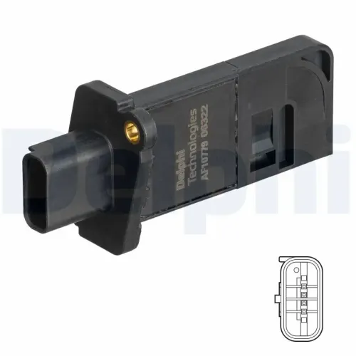 Luftmassenmesser 12 V DELPHI AF10779-12B1 Bild Luftmassenmesser 12 V DELPHI AF10779-12B1