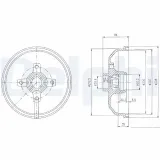 Bremstrommel DELPHI BF111