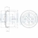 Bremstrommel DELPHI BF136