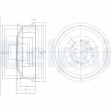 Bremstrommel DELPHI BF153