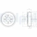 Bremstrommel DELPHI BF200