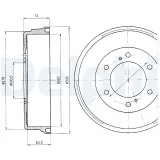 Bremstrommel DELPHI BF241