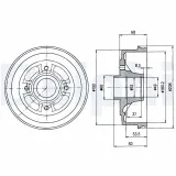 Bremstrommel DELPHI BF272