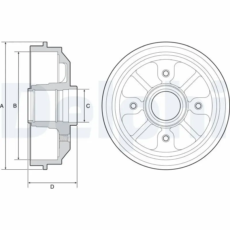 Bremstrommel DELPHI BF282