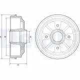 Bremstrommel DELPHI BF282