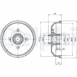 Bremstrommel DELPHI BF293