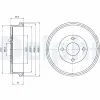 Bremstrommel Hinterachse DELPHI BF314