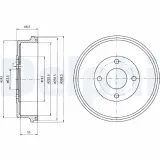 Bremstrommel DELPHI BF314