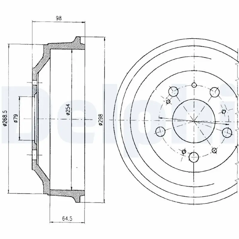 Bremstrommel DELPHI BF327