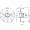 Bremstrommel Hinterachse DELPHI BF329 Bild Bremstrommel Hinterachse DELPHI BF329