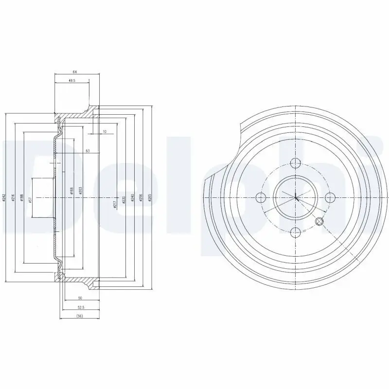 Bremstrommel DELPHI BF367