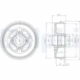 Bremstrommel DELPHI BF380