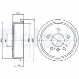 Bremstrommel DELPHI BF395