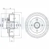 Bremstrommel Hinterachse DELPHI BF402 Bild Bremstrommel Hinterachse DELPHI BF402