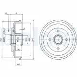 Bremstrommel DELPHI BF402