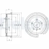 Bremstrommel DELPHI BF403