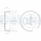 Bremstrommel DELPHI BF405