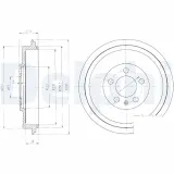 Bremstrommel DELPHI BF406