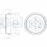 Bremstrommel DELPHI BF410