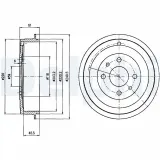 Bremstrommel DELPHI BF413