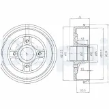 Bremstrommel DELPHI BF423