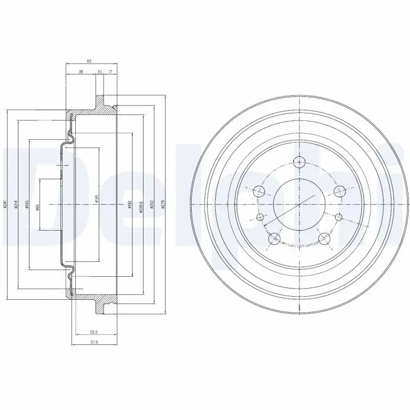 Bremstrommel DELPHI BF425