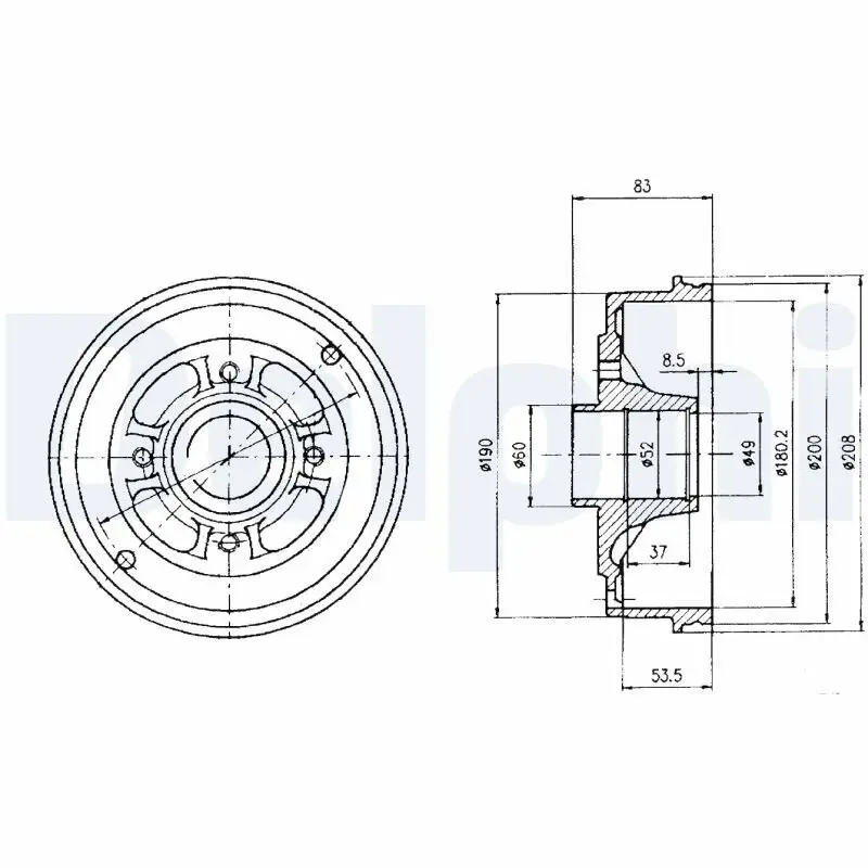 Bremstrommel DELPHI BF426