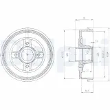 Bremstrommel DELPHI BF427