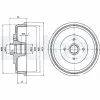 Bremstrommel Hinterachse DELPHI BF430 Bild Bremstrommel Hinterachse DELPHI BF430