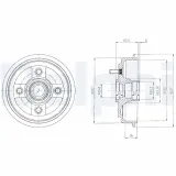 Bremstrommel DELPHI BF434