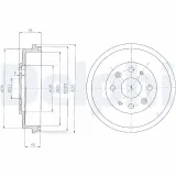 Bremstrommel DELPHI BF456