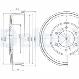 Bremstrommel DELPHI BF461