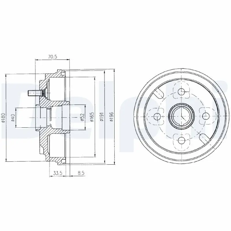 Bremstrommel DELPHI BF462