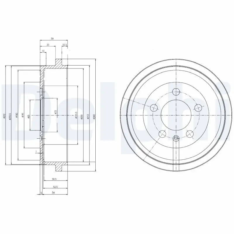 Bremstrommel DELPHI BF463