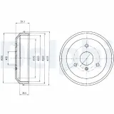 Bremstrommel DELPHI BF465