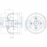Bremstrommel DELPHI BF471
