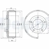 Bremstrommel DELPHI BF478