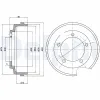 Bremstrommel Hinterachse DELPHI BF479 Bild Bremstrommel Hinterachse DELPHI BF479